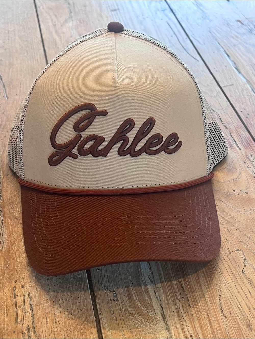 Dirt Pile Creative Company Brown/Cream Trucker Hat Mesh Back Adjustable